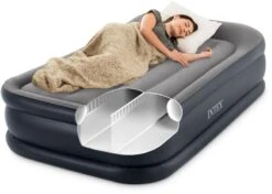 Intex Deluxe Pillow Rest Raised Luchtbed - Eenpersoons - Ingebouwde Elektrische Pomp -Bo-Camp || Intex || Outwell Verkoopwinkel 1320 1900 64132 inuse 2020 300