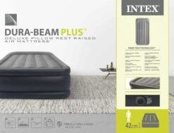 Intex Deluxe Pillow Rest Raised Luchtbed - Eenpersoons - Ingebouwde Elektrische Pomp -Bo-Camp || Intex || Outwell Verkoopwinkel 1452 1900 64132nd pkg 2023 300