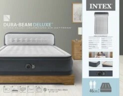 Intex Ultra Plush Headboard Luchtbed - Queensize - Ingebouwde Elektrische Pomp -Bo-Camp || Intex || Outwell Verkoopwinkel 1487 1900 64448nd pkg 2023 300