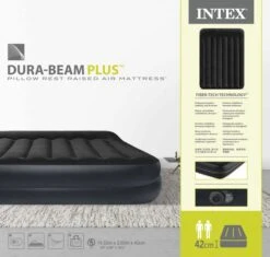 Intex Pillow Rest Raised Luchtbed - Queensize - Ingebouwde Elektrische Pomp -Bo-Camp || Intex || Outwell Verkoopwinkel 1810 1900 64124nd pkg 2023 300