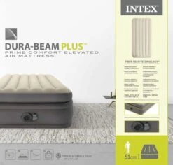 Intex Prime Comfort Luchtbed - Eenpersoons - Ingebouwde Elektrische Pomp -Bo-Camp || Intex || Outwell Verkoopwinkel 1811 1900 64162nd pkg 2023 300