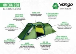 Vango Omega 250 Tunneltent - 2 Persoons - Groen -Bo-Camp || Intex || Outwell Verkoopwinkel 1900 1783 omega 250 7