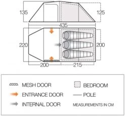 Vango Omega 350 Tunneltent - 3 Persoons - Groen -Bo-Camp || Intex || Outwell Verkoopwinkel 1900 1783 omega 350 1