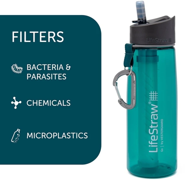 Lifestraw Go Waterfilter Fles - 650 Ml - Groen 2 Lifestraw Go Waterfilter Fles - 650 Ml - Groen - Afbeelding 2