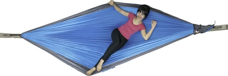 Ticket To The Moon Hangmat 2 Persoons Original Double - Aqua/Dark Grey - Afbeelding 2