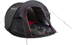 High Peak Vision 2 Pop-up Tent - 2 Persoons - Zwart -Bo-Camp || Intex || Outwell Verkoopwinkel 755 1200 4001690102803.pt05