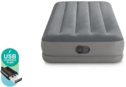 Intex Prestige Mid-Rise Luchtbed - Eenpersoons - Ingebouwde Elektrische Pomp -Bo-Camp || Intex || Outwell Verkoopwinkel 833 1200 intex twin prestige mid rise luchtbed 1 persoons 1