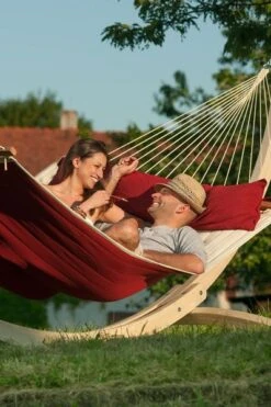La Siesta Alabama Kingsize 2 Persoons Hangmat - Red Pepper -Bo-Camp || Intex || Outwell Verkoopwinkel 900 598 nqr14 21 alabama red pepper quilted kingsize spreader bar hammock image 05