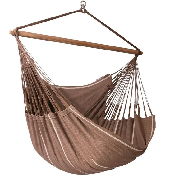 La Siesta Habana Hangstoel XL - Chocolate 1 La Siesta Habana Hangstoel XL - Chocolate