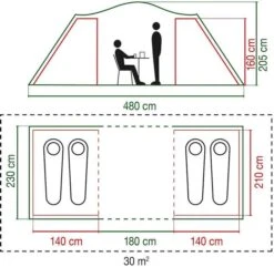Coleman Spruce Falls 4 Vis-a-vis Tent - 4 Persoons 9 Coleman Spruce Falls 4 Vis-a-vis Tent - 4 Persoons -Bo-Camp || Intex || Outwell Verkoopwinkel 900 917 spruce falls 7