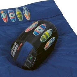 Polydaun Beach House Junior Kinderslaapzak - Surfbord -Bo-Camp || Intex || Outwell Verkoopwinkel beach house surf detail