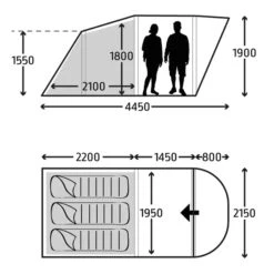 Kampa Brean 3 Air Opblaasbare Tunneltent - 3 Persoons 17 Kampa Brean 3 Air Opblaasbare Tunneltent - 3 Persoons -Bo-Camp || Intex || Outwell Verkoopwinkel brean3air 1