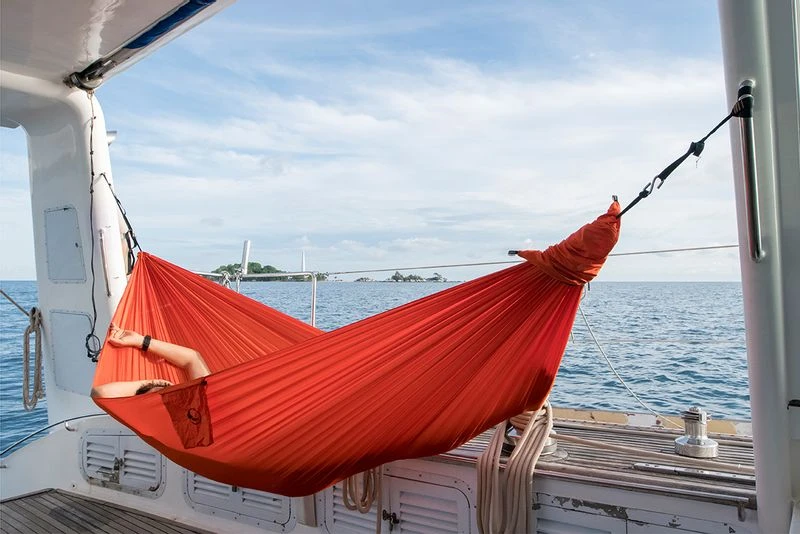 Ticket To The Moon Hangmat 1 Persoons Compact Single - Orange 4 Ticket To The Moon Hangmat 1 Persoons Compact Single - Orange - Afbeelding 4