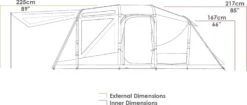 Zempire Aero TL Pro Opblaasbare Tent - 5 Persoons -Bo-Camp || Intex || Outwell Verkoopwinkel zempire aero tl pro opblaasbare tent 7