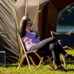 Zempire Roco Lounger V2 Vlinderstoel - Zwart -Bo-Camp || Intex || Outwell Verkoopwinkel zempire roco lounger v2 vlinderstoel zwart 1